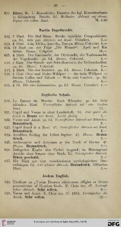 Englische Schule (Nr. 620-627)