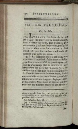 Section Trentième. De la Bile