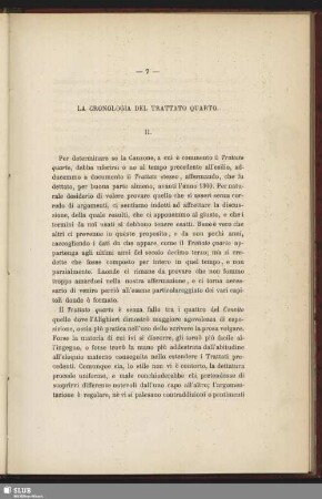 La Cronologia Del Trattatio Quarto. II.