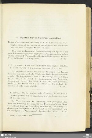 12. Objective Farben, Spectrum, Absorption