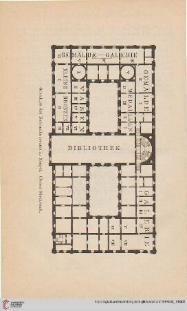 Grundriss des Nationalmuseums in Neapel