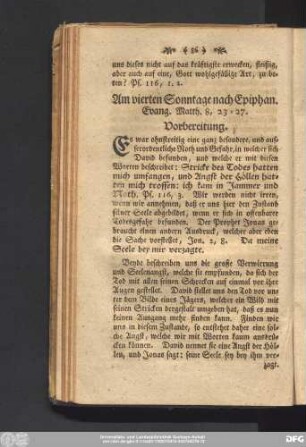 Am vierten Sonntage nach Epiphan. Evang. Matth. 8, 23 - 27.