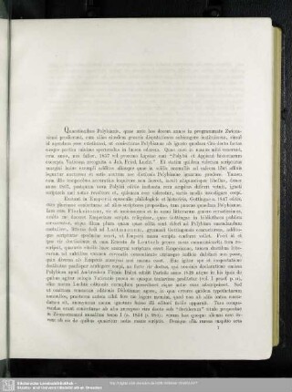Quaestiones Polybianae, pars II