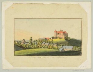 Schloss Voigtsberg (früher Burg Voigtsberg) in Oelsnitz-Voigtsberg im Vogtland, aus südwestlicher Richtung