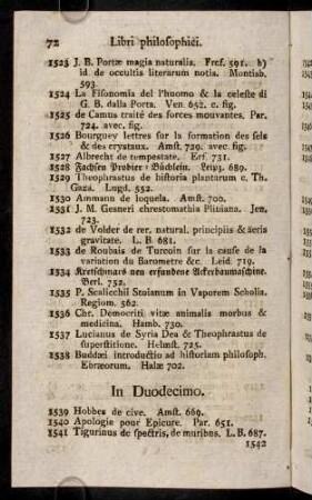 72-74, In Duodecimo