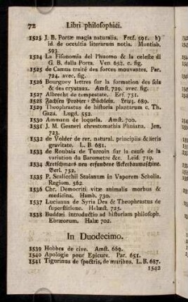 72-74, In Duodecimo