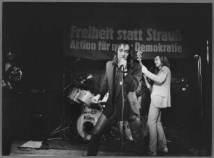 Veranstaltung "Freiheit statt Strauß. Aktion für mehr Demokratie", Konzert mit Udo Lindenberg und dem Panikorchester in der Fabrik Hamburg