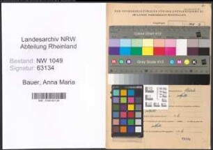 Entnazifizierung Anna Maria Bauer , geb. 16.09.1896 (Gastwirtin)