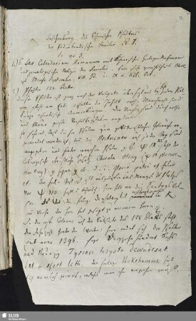 Bl. 2: Georg Samuel Bandtke, Beschreibung des böhmischen Psalters der Podiebradschen Familie. 1809.