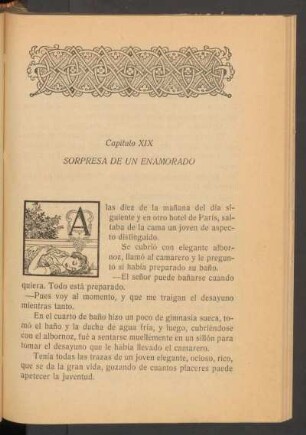 Capítulo XIX - Sorpresa de un enamorado