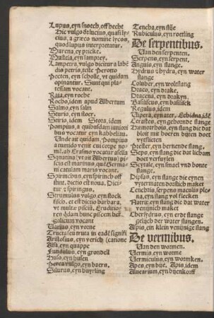 De serpentibus.