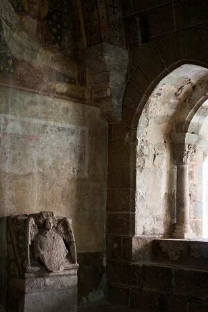 Frankreich. Auvergne. Haute Loire. Le Puy en Velay. Cathedrale Notre Dame. Romanischer Stil. UNESCO Weltkulturerbe. Cloitre. Kreuzgang. Kapitelsaal