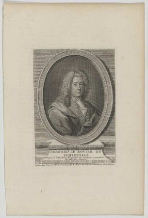 Bildnis des Bernard le Bovier de Fontenelle