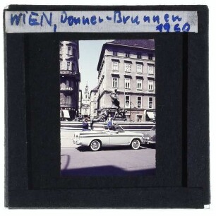 Wien, Donnerbrunnen,Wien, Neuer Markt,Automodell Sunbeam Rapier, Serie III