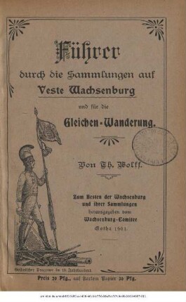 Führer durch die Sammlungen auf Veste Wachsenburg