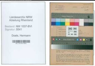 Entnazifizierung Hermann Doels , geb. 07.11.1907 (Bevollmaechtigter)