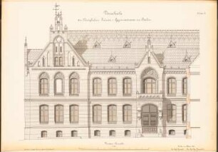Luisen-Gymnasium, Berlin: Vorschule: Vorderansicht 1:50