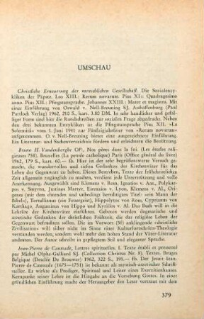 Umschau