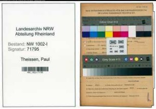 Entnazifizierung Paul Theissen , geb. 17.04.1908 (Angest.)