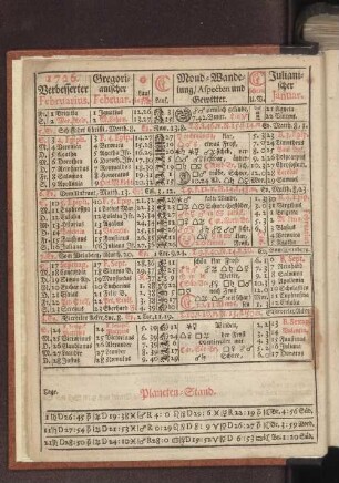 1726. Verbesserter Februarius.
