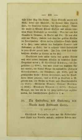 38. Die Entdeckung und Eroberung von Mexiko durch Ferdinand Cortez