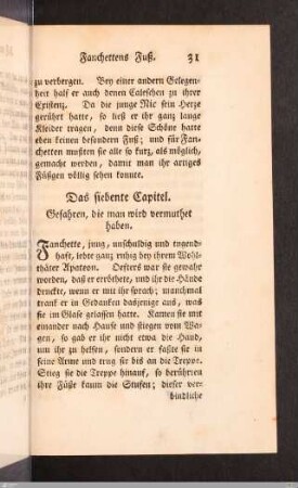 Das siebente Capitel. Gefahren, die man wird vermuthet haben.