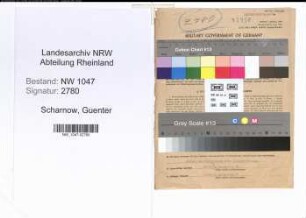 Entnazifizierung Guenter Scharnow , geb. 03.02.1917 (Ingenieur)
