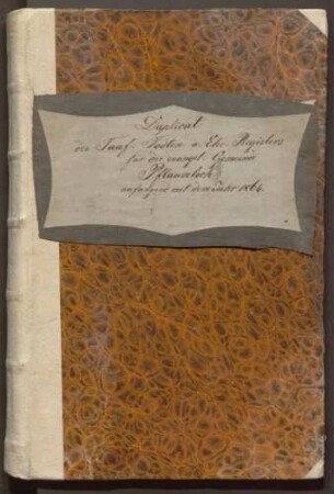 Taufregister I 1864-1875 Eheregister I 1866-1875 Totenregister I 1864-1875