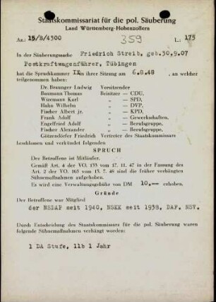 Streib, Friedrich