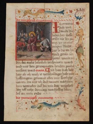 Ermahnungen zum Leben und Leiden Jesu Christi (Passionsteil, Fragm.)