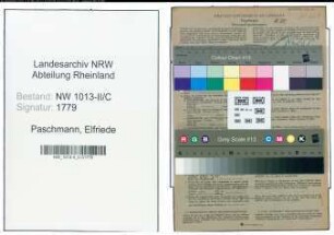 Entnazifizierung Elfriede Paschmann , geb. 06.03.1910 (Schneiderin)