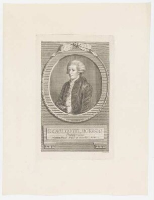 Bildnis des Carl Gottl. Roessig