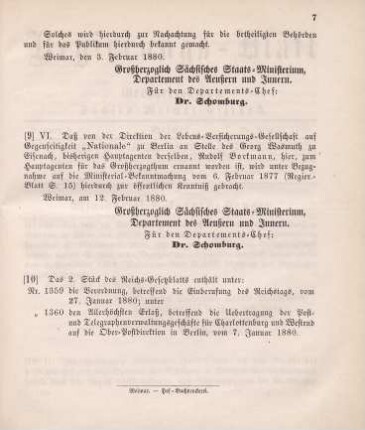 10. Das 2. Stück des Reichs-Gesetzblatts enthält unter ...