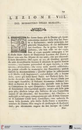 Lezione VIII.