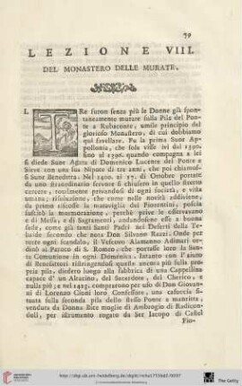 Lezione VIII.