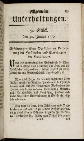 50 Stück. den 30. Junius 1770.