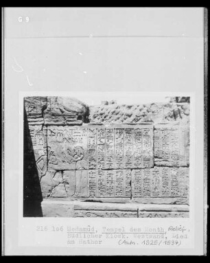 Hieroglyphen: Lied an Hathor