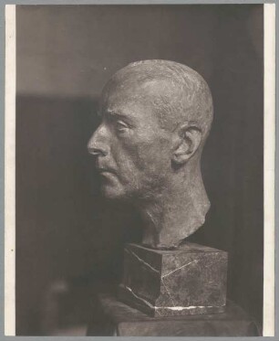 Porträt Harry Graf Kessler, 1916, Bronze