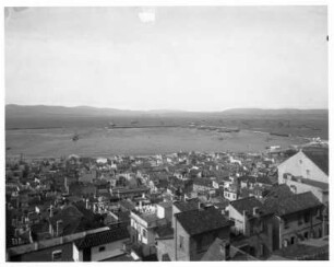 Blick von den Alameda-Gärten über Stadt und Hafen von Gibraltar : Mittelmeerreisen. Blick von den Alameda-Gärten über Stadt und Hafen von Gibraltar