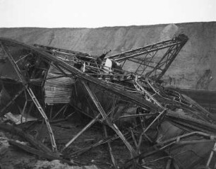 Tagebau Böhlen (heute Tagebau Zwenkau). Abraumbrücke, Einstieg