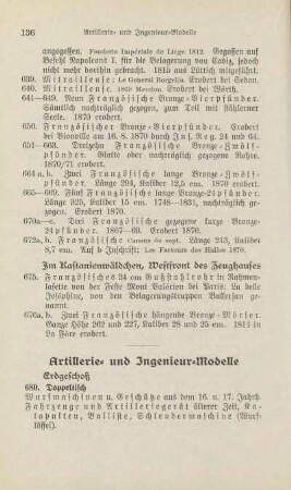 Artillerie- und Ingenieur-Modelle