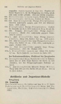 Artillerie- und Ingenieur-Modelle