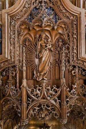 Bordesholmer Altar Passion — Mittelfeld: Madonna (über der Kreuzigungsszene)