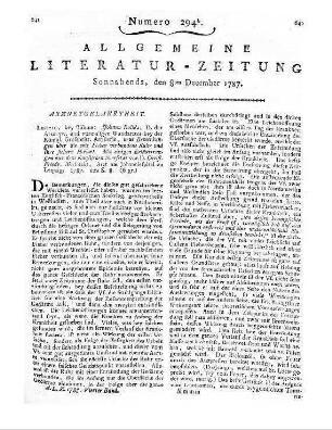 Karl Waz als Jüngling und Mann. Eine auf Wahrheit gegründete Geschichte im gemeinen Leben. Leipzig, Wien: Mössle 1786