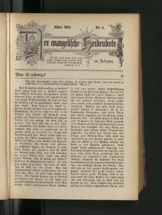 Nr. 3. März 1915.