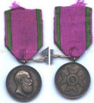 Sachsen-Ernestinischer Hausorden, Silberne Verdienstmedaille