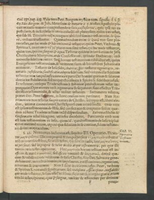 Cap. VI. Operatio Testium trium.