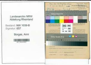 Entnazifizierung Anni Borgas , geb. 18.07.1905 (Fotografin)