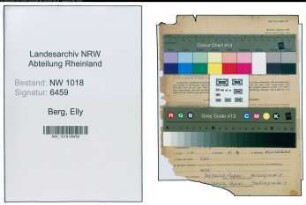 Entnazifizierung Elly Berg , geb. 07.08.1912 ()