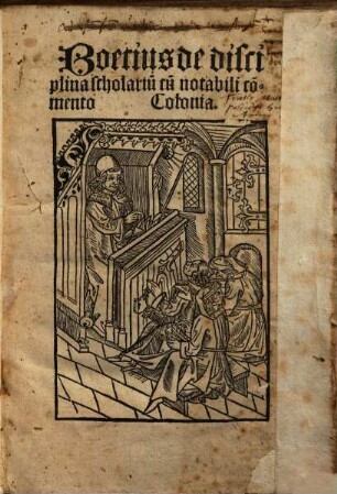 De disciplina scholarium : cum commento